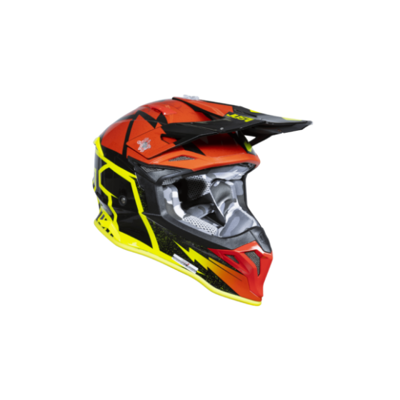 Mотокрос каска Just1 J-39 Poseidon Fluo Yellow/Red Black