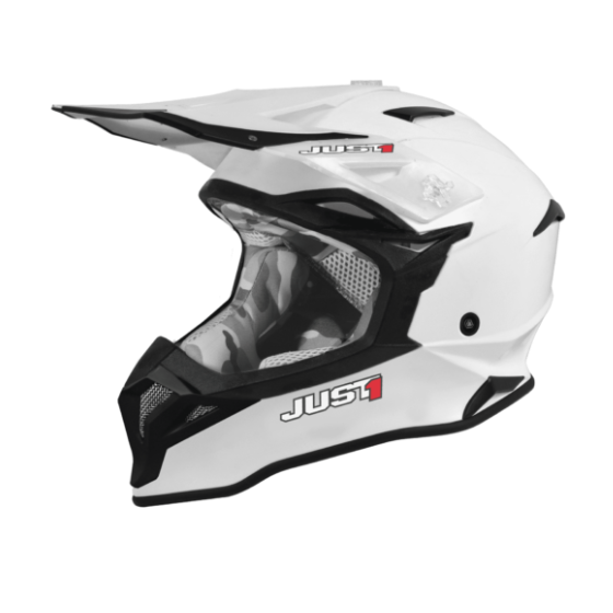 Mотокрос каска Just1 J-39 Solid White Gloss