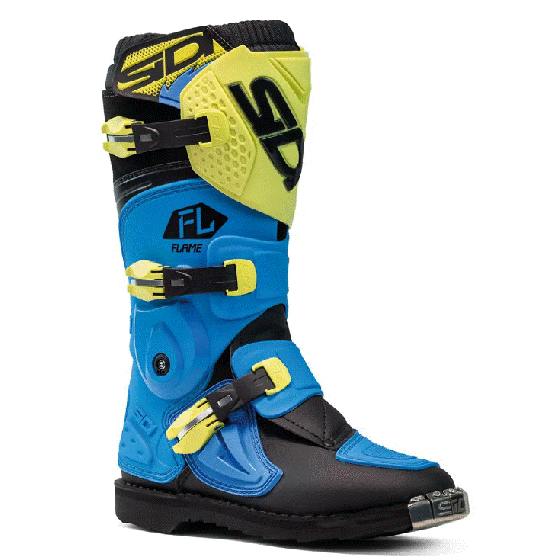 Детски мотокрос ботуши SIDI FLAME LIGHT BLUE/LIME