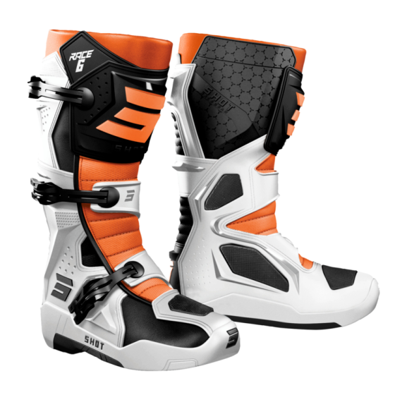 Ботуши Shot Race 6 Black/White/Orange