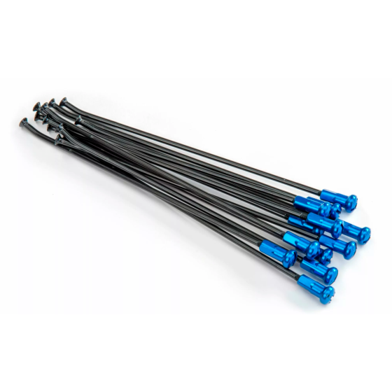 Спици KITE SPOKES 19 RR BK / BL NI 12PC Black/Blue