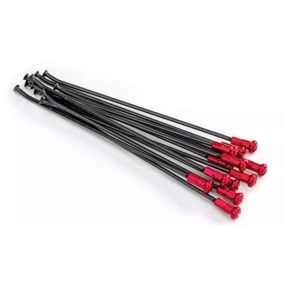 Спици KITE SPOKES 18 RR BK/RO NIP Red