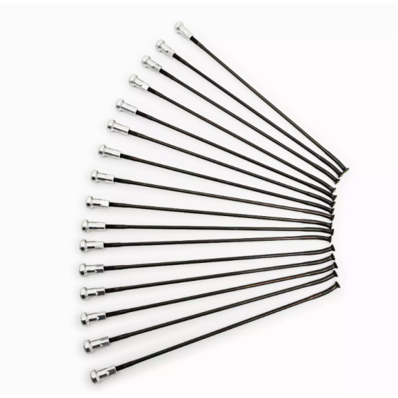 Спици KITE SPOKES 19 FR BK/SI 16PC Silver