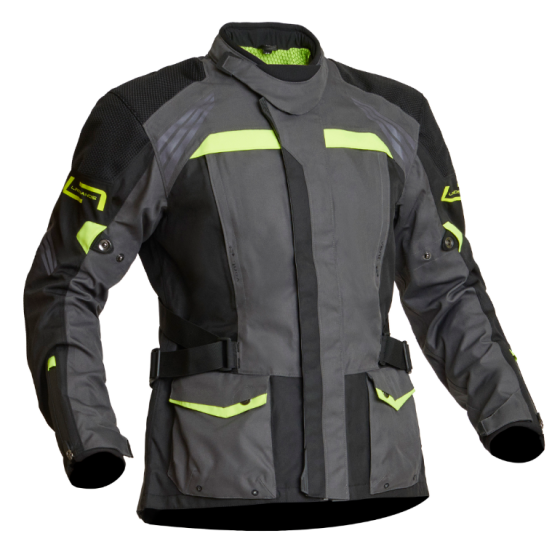 Текстилно мото яке Lindstrands Transtrands Grey/Yellow