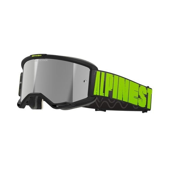Мотокрос очила ALPINESTARS VISION 5 HOLLOW CHARCOAL YLLW FL Mirror SILVER