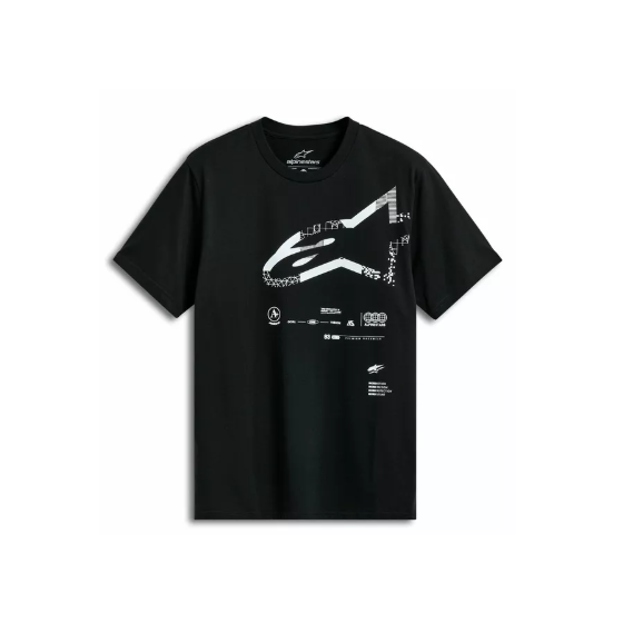 Мото тениска ALPINESTARS CSF GEOGRAFICA BLACK