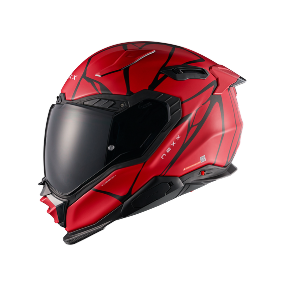 Каска NEXX X.WST3 B-SIDE RED BLACK MATT