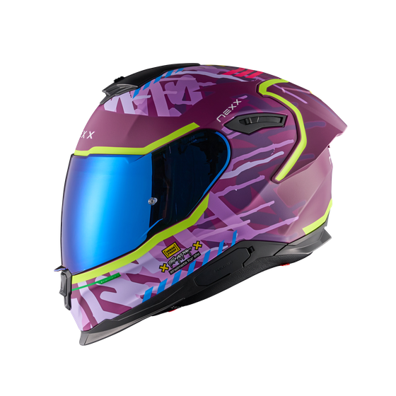 Каска NEXX Y100R URBANGRAM AUBERGINE MATT