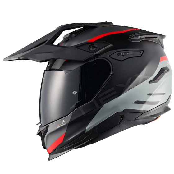 Адвенчър каска NEXX Y.TRAVL QUEST BLACK RED