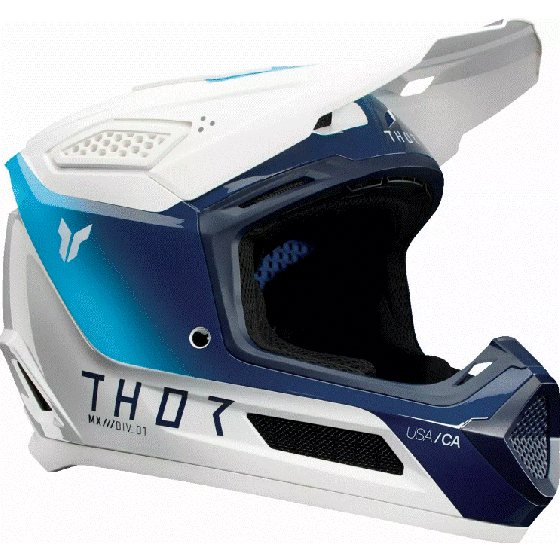 Мотокрос каска THOR FLEET STORM WHITE/NAVY
