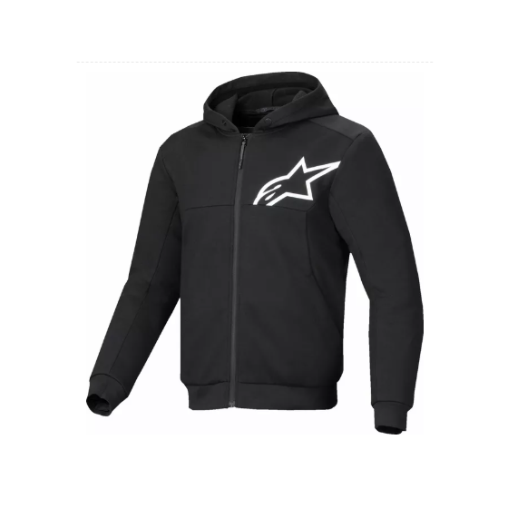 Мото суитшърт ALPINESTARS CHROME V2 BLK/WHT