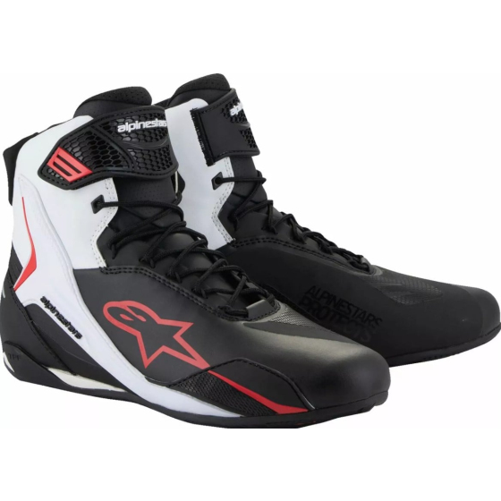 Мото боти ALPINESTARS FASTER-4 BLK/WHT/RD