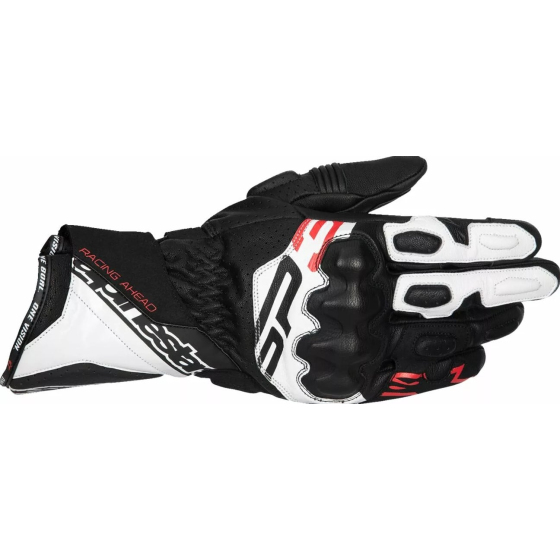 КОЖЕНИ РЪКАВИЦИ ALPINESTARS SP-3 BLK/WHT/RD FLUO
