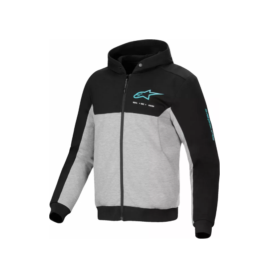 Мото суичър ALPINESTARS CHROME V2 SPORT BK/GY/TQ