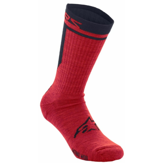 Чорапи ALPINESTARS MERINO 24 RED/BLACK