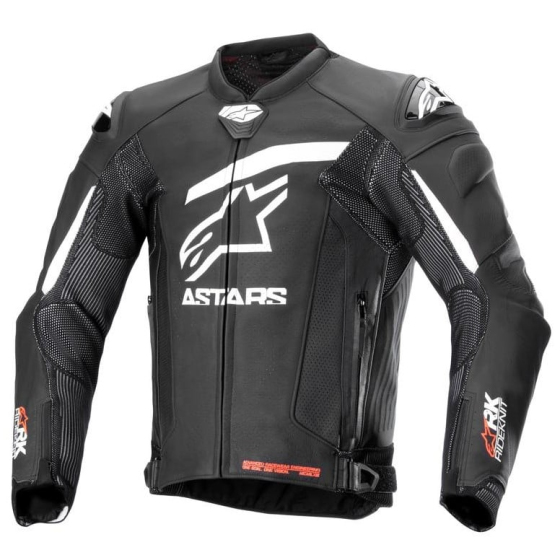 Кожено яке ALPINESTARS GP PLUS R V4 RIDEKNIT BLACK/WHITE
