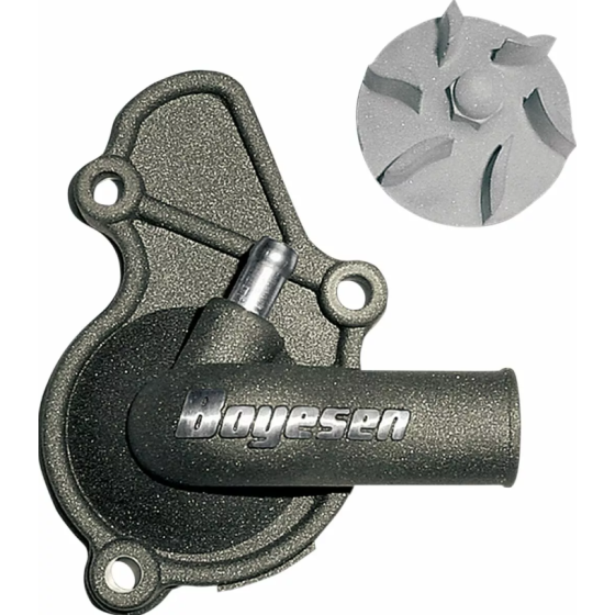 Комплект капак на водната помпа и работно колело BOYESEN COVER WATER PUMP RMZ450 Magnesium