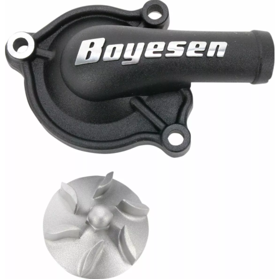 Комплект капак на водната помпа и работно колело BOYESEN COVER WATER PUMP CRF450R Black