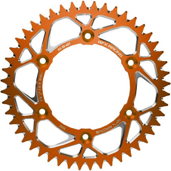 Заден пиньон RFX Pro Series Elite KTM SX 50 14-24 Aluminium Rear Sprocket Orange - 415 38T