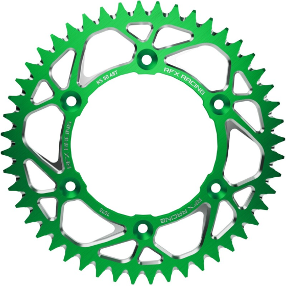 Заден пиньон RFX Pro Series Elite GREEN Aluminium Rear Sprocket KDX 200 - 520 46T