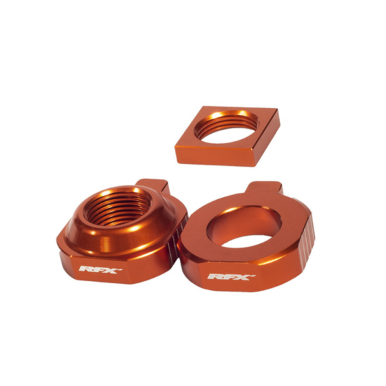 Блок втулка за задна ос RFX Pro 2 Rear Axle Adjuster Blocks - Orange KTM 85 SX