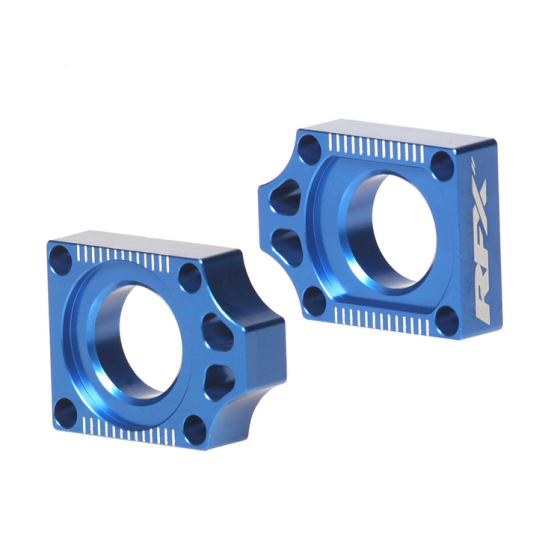Блок втулка за задна ос RFX Pro Rear Axle Adjuster Blocks - Blue YZ 250F 14-24 / YZ 450F 14-21