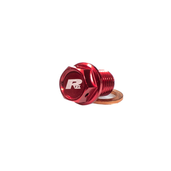 Пробка за масло RFX Pro Magnetic Drain Bolt (Red) [M8 x 35mm x 1.25] - Honda CRF450/450X