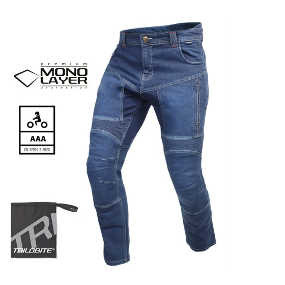 Мото дънки TRILOBITE 2461 PARADO MONOLAYER AAA BLUE SHORT