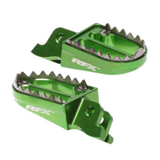 Степенки RFX Pro Series 2 Footrests (Green) - Kawasaki KXF250/450