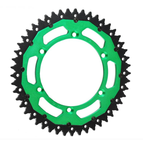 Заден пиньон RFX Pro Series Armalite Double Compound Rear Sprocket (Steel/Aluminium) KX 2025 - 520 48T (Green)
