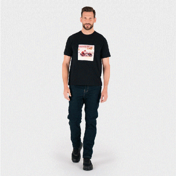 Мото тениска KNOX HERITAGE RACE BLACK