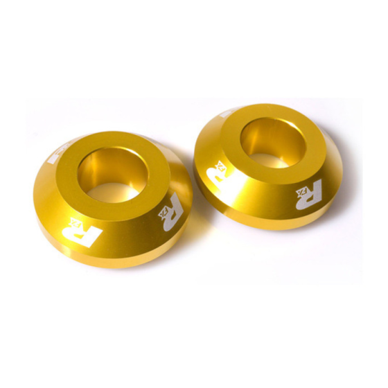 Втулки за джанти RFX Pro FAST Wheel Spacers Rear (Yellow) - Suzuki RMZ250/450 05-25
