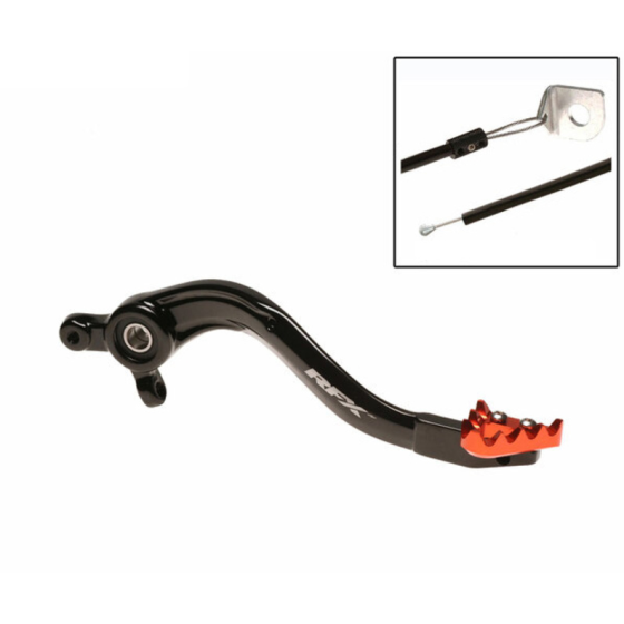 Заден лост за спирачка RFX Pro ST Rear Brake Lever (Black/Orange) - KTM SX85