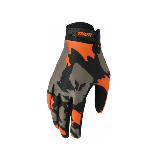 Mотокрос ръкавици THOR LAUNCHMODE HUNTER ORANGE/BLACK