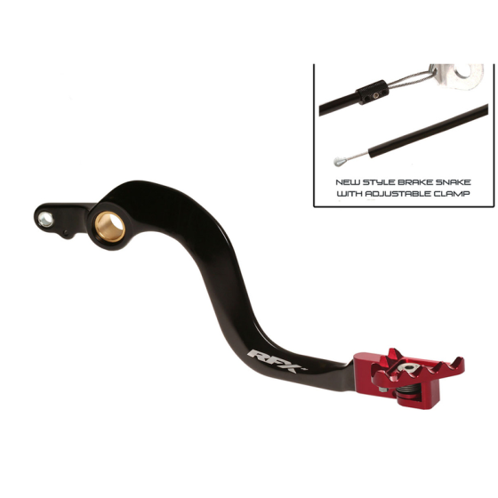 Заден лост за спирачка RFX Pro FT Rear Brake Lever (Black/Red) - Honda CR250R 02-07