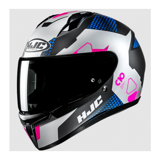 Каска HJC C10 Aspa BLUE/PINK MC28SF