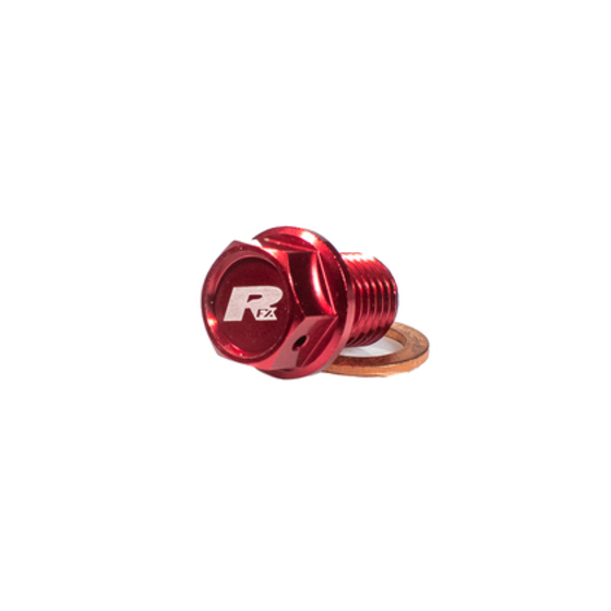 Пробка за масло RFX Pro Magnetic Drain Bolt (Red) [M8 x 35mm x 1.25] - Honda CRF250R 20-21
