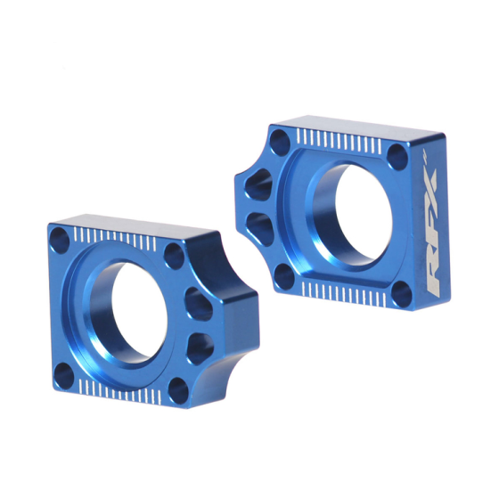 Блок втулка за задна ос RFX Pro Rear Axle Adjuster Blocks (Blue) YZ 125/250 02-08 YZF 250/450 02-08