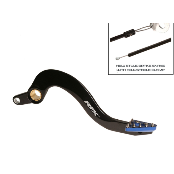 Заден лост за спирачка RFX Pro ST Rear Brake Lever (Hard Anodised Black/Blue) - Yamaha YZF/WRF 250