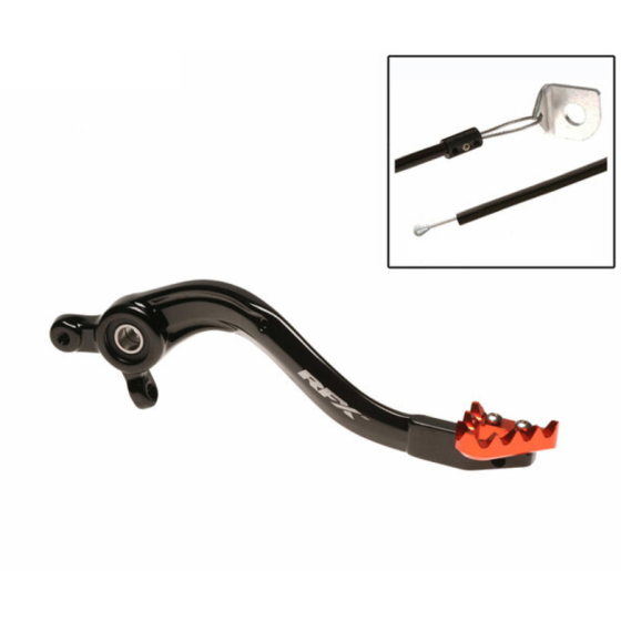 Заден лост за спирачка RFX Pro ST Rear Brake Lever (Hard Anodised Black/Orange) KTM 17-23