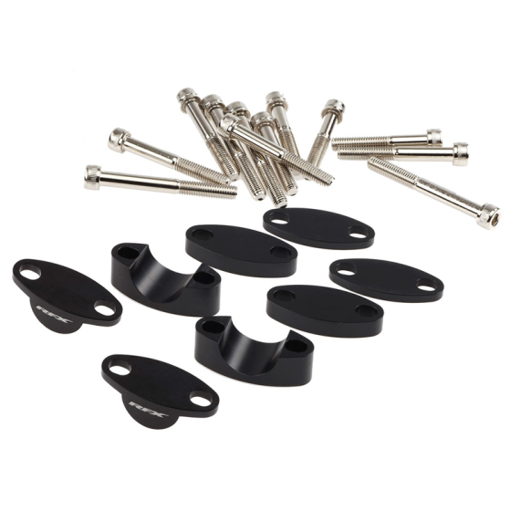 Комплект повдигачи за кормило RFX Race Handlebar Riser Kit 28.6mm (Black) Universal Raises 25mm/30mm/35mm/40mm