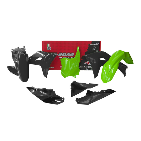 Комплект пластмаси RACETECH Plastic Kit 5 pcs Kawasaki KXF 450 2024 (Green/Black)