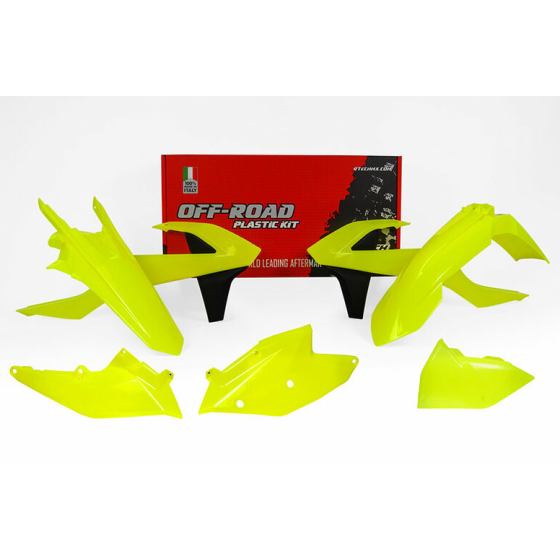 Комплект пластмаси RACETECH Plastic Kit Neon Yellow KTM EXC/EXC-F 17-19/20