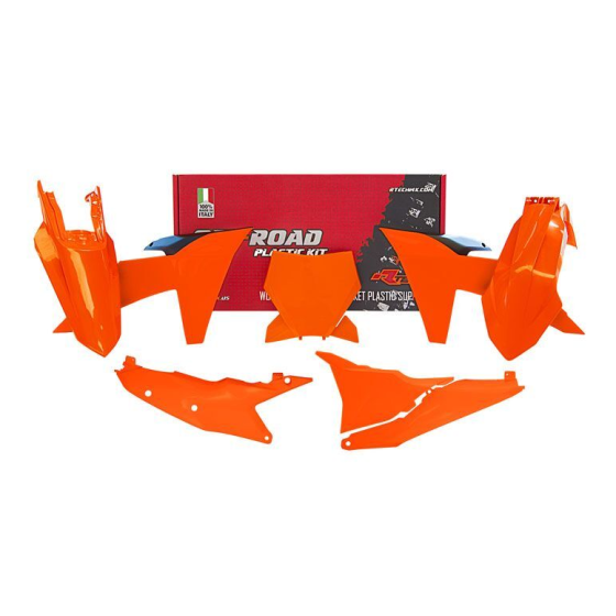 Комплект пластмаси RACETECH Plastic Kit KTM 23-24 (Neon Orange)