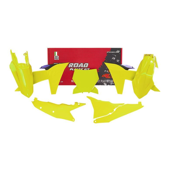 Комплект пластмаси RACETECH Plastic Kit KTM 23-24 (Neon Yellow)