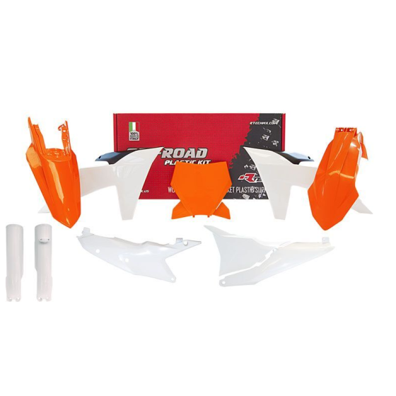 Комплект пластмаси RACETECH Plastic Kit KTM 23-25 (OEM Orange/White)