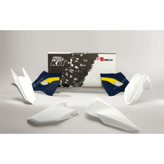 Комплект пластмаси RACETECH Plastic Kit OEM Color (2016) White/Blue/Yellow Husqvarna 15-16