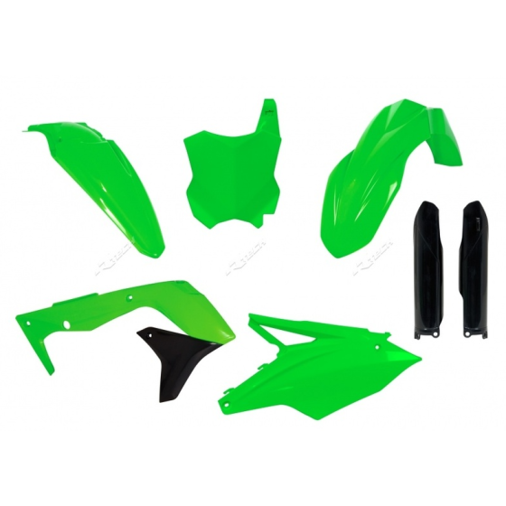 Комплект пластмаси RACETECH Plastic Kit Neon Green Kawasaki KX450F 16-18