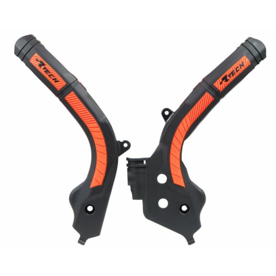 Протектор рама RACETECH Bi-material Frame Guard Black/Orange KTM 16-18