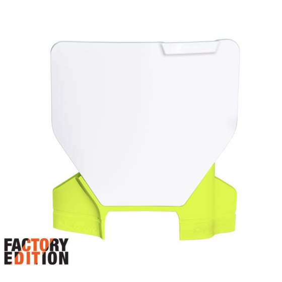 Табела за номер RACETECH Factory Front Number Plate Husqvarna 23-25 (White/Yellow)